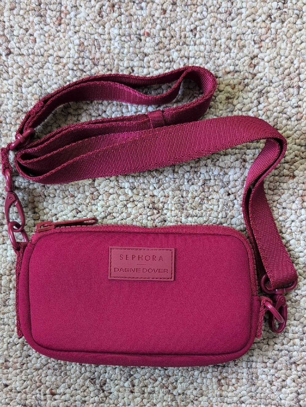 Sephora Dagne Dover Burgundy Crossbody Bag